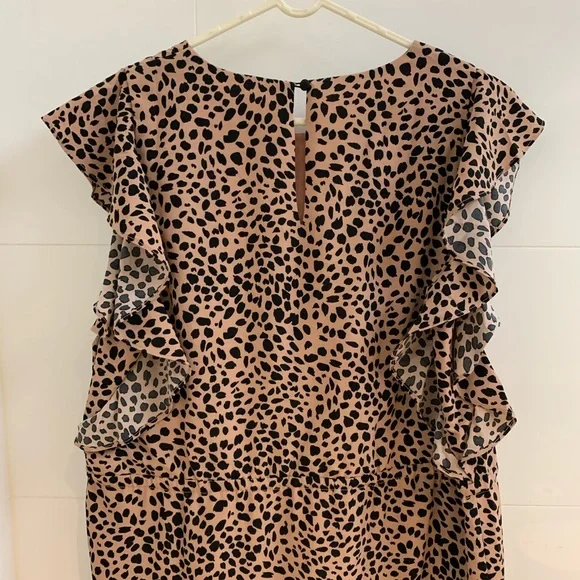 Tussah Ivana Mini Dress in Nude Spot - Size 12 - Picture 6 of 14